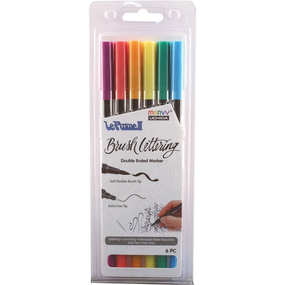 BRUSH LETTERING LE PLUME II 6 PIECE BOLD SET