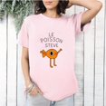 thumbnail image 1 of Le Poisson Steve Funny Fish Meme French Sarcastic Humor T-Shirt, for men & women, up to size 5XL, 1 of 3