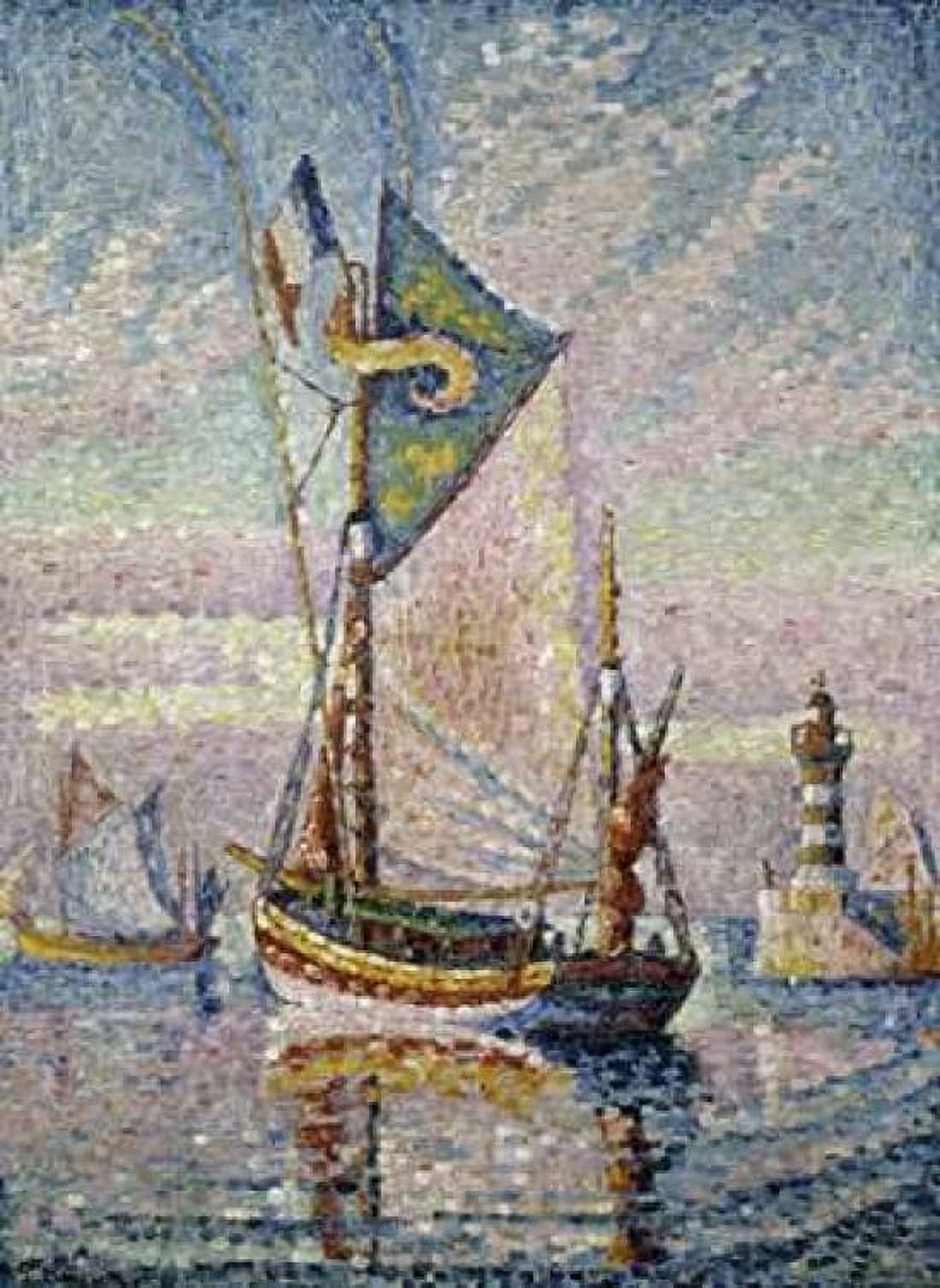 Le Pont De Cancarneau Canvas Art - Paul Signac (18 x 24)