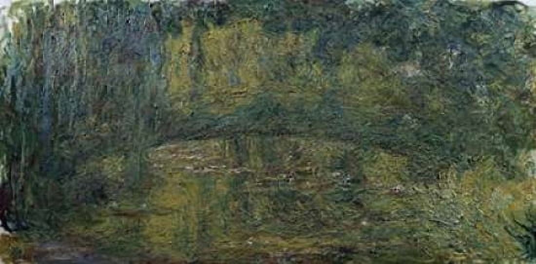 Le Pont japonais II Canvas Art - Claude Monet (24 x 48)