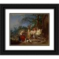 thumbnail image 1 of Le Prince, Jean-Baptiste 31x26 Black Ornate Wood Framed with Double Matting Museum Art Print Titled - The Russian Cradle, 1 of 4