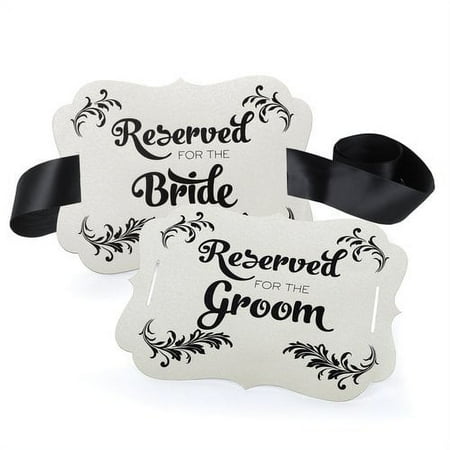 Le Prise Bride & Groom Chair Decoration