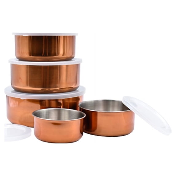 Le Regalo 10 Piece Copper Storage Bowl Set