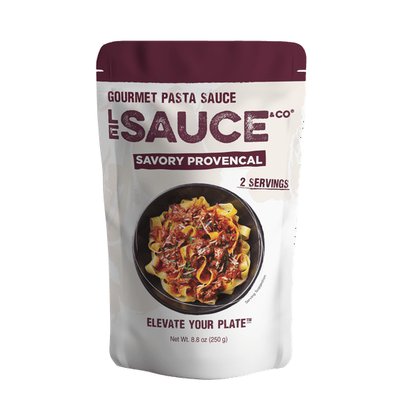 Le Sauce & Co. Savory Provencal Gourmet Pasta Sauce, 8.8 oz, 2 Serving Pouch