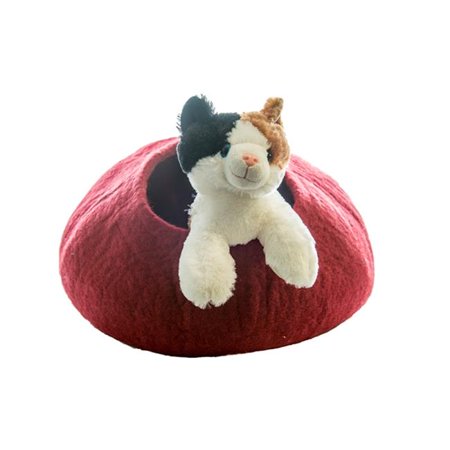 Le Sharma LSCC-13 Cat Cave, Solid Maroon