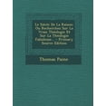 thumbnail image 1 of Le Siecle de La Raison : Ou Recherches Sur La Vraie Theologie Et Sur La Theologie Fabuleuse... - Primary Source Edition, 1 of 1