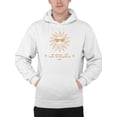 thumbnail image 1 of Le Soleil Radiance - Vintage Sun Emoji Graphic Men's Hoodie, 1 of 4