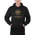 thumbnail image 1 of Le Soleil Radiance - Vintage Sun Emoji Graphic Men's Hoodie, 1 of 4