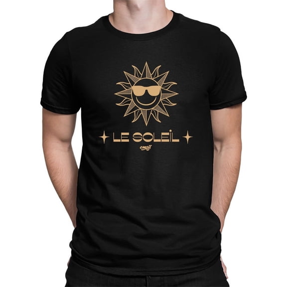 Le Soleil Radiance - Vintage Sun Emoji Graphic Men's T-shirt
