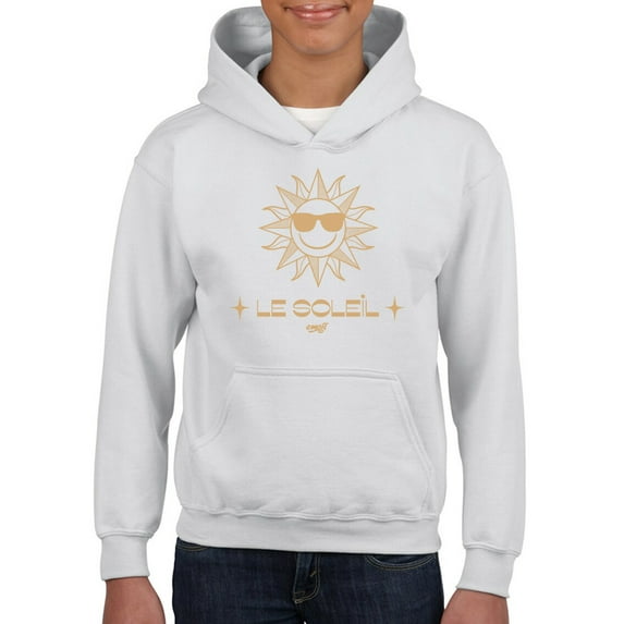 Le Soleil Radiance - Vintage Sun Emoji Graphic Youth's Hoodie