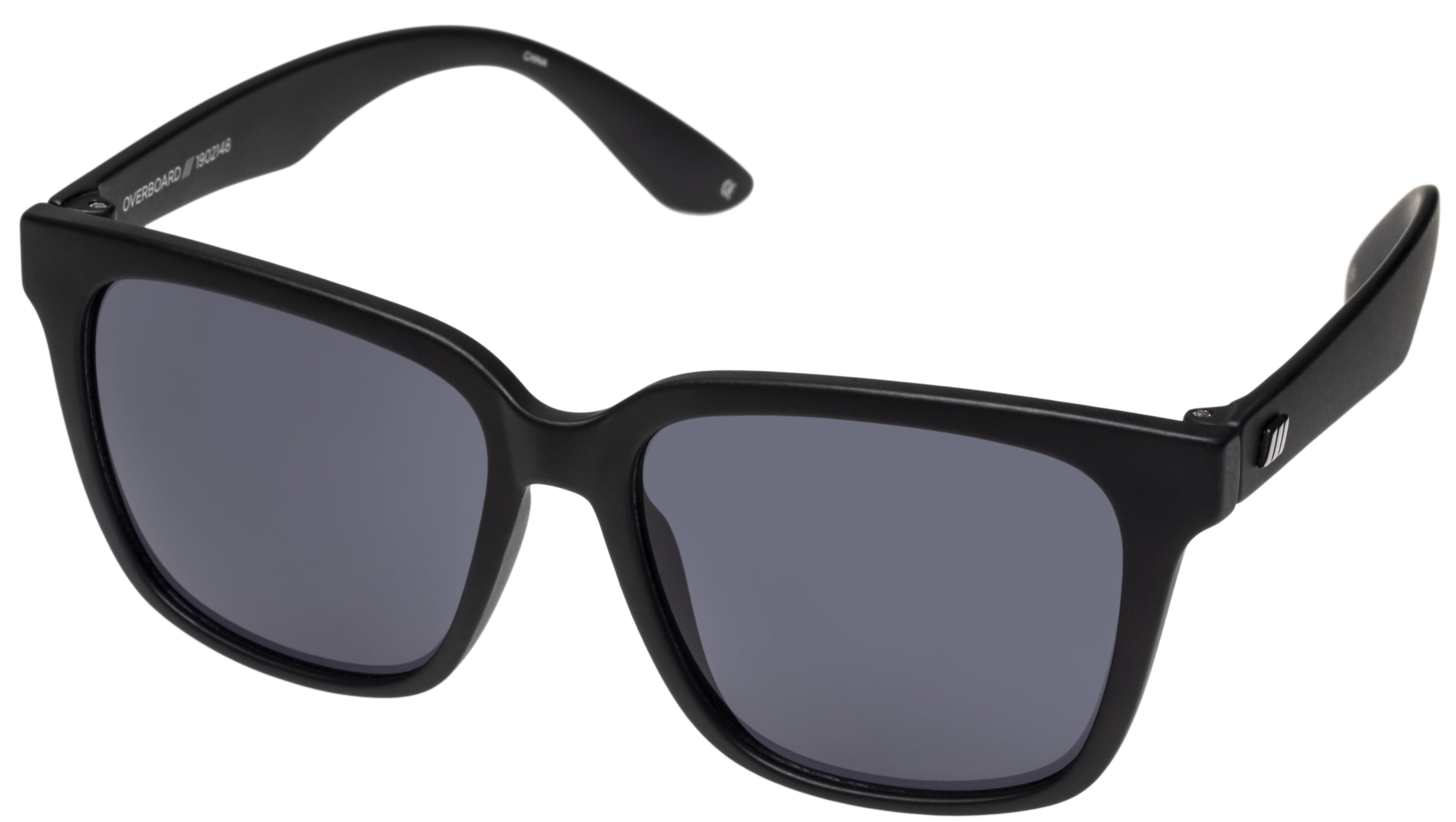 Le Specs Overboard Trendy Rectangular Black Plastic 