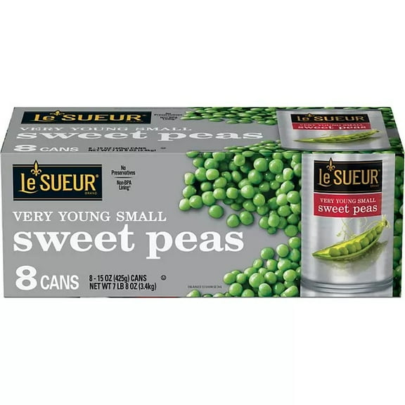 Le Sueur Very Young Small Sweet Peas, 15 oz., 8 ct.