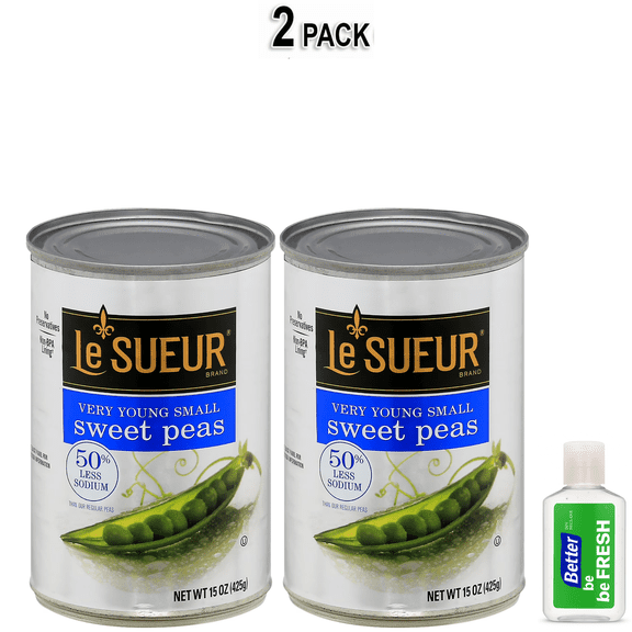 Le Sueur Very Young Small Sweet Peas, 50% Less Sodium, Whole Peas