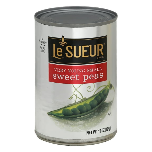 Le Sueur Very Young Small Sweet Peas, Whole Peas, 15 oz Can