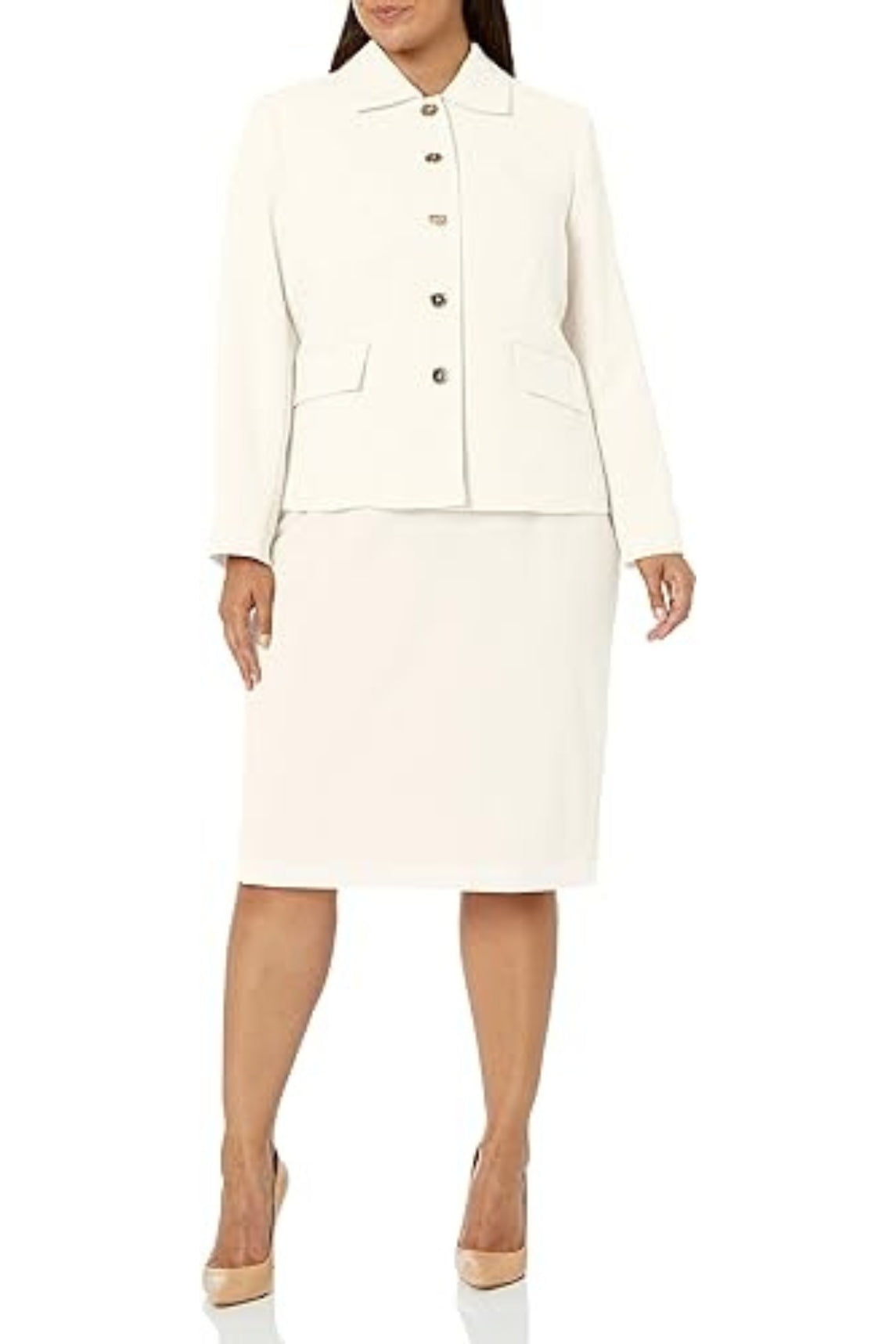 Le Suit Plus Size Jacket and Skirt Suit Walmart