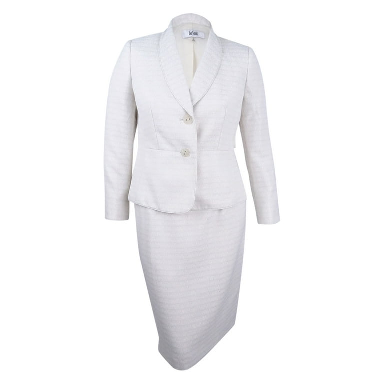 Cream skirt suit online