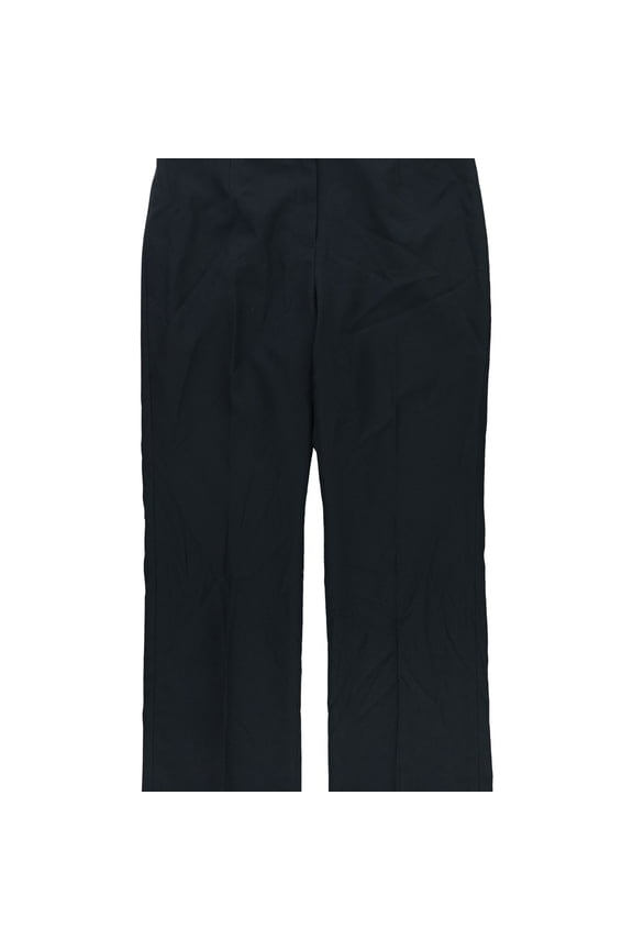Womens Flat Front Casual Trouser Pants, Blue, Petite, 10P Regular