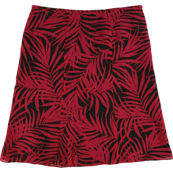 Le Suit Womens Foliage A-line Skirt, Pink, 16