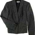 thumbnail image 1 of Le Suit Womens Melange One Button Blazer Jacket, Grey, Petite, 2P, 1 of 1