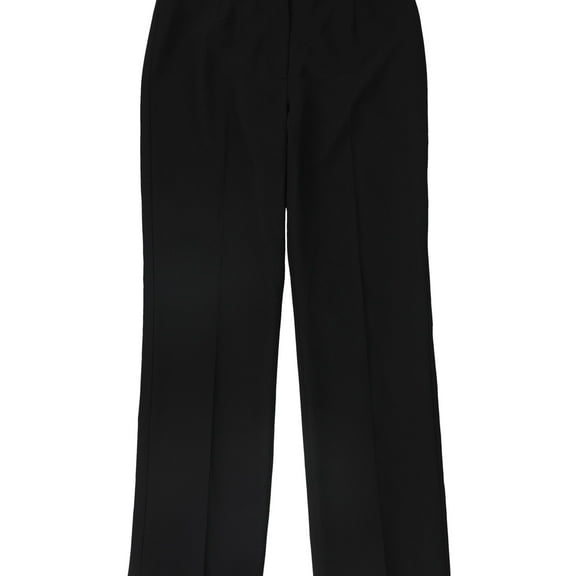 Le Suit Womens Solid Casual Trouser Pants, Black, 6