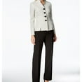thumbnail image 1 of Le Suit Womens Tweed Four Button Blazer Jacket, Yellow, 4, 1 of 2