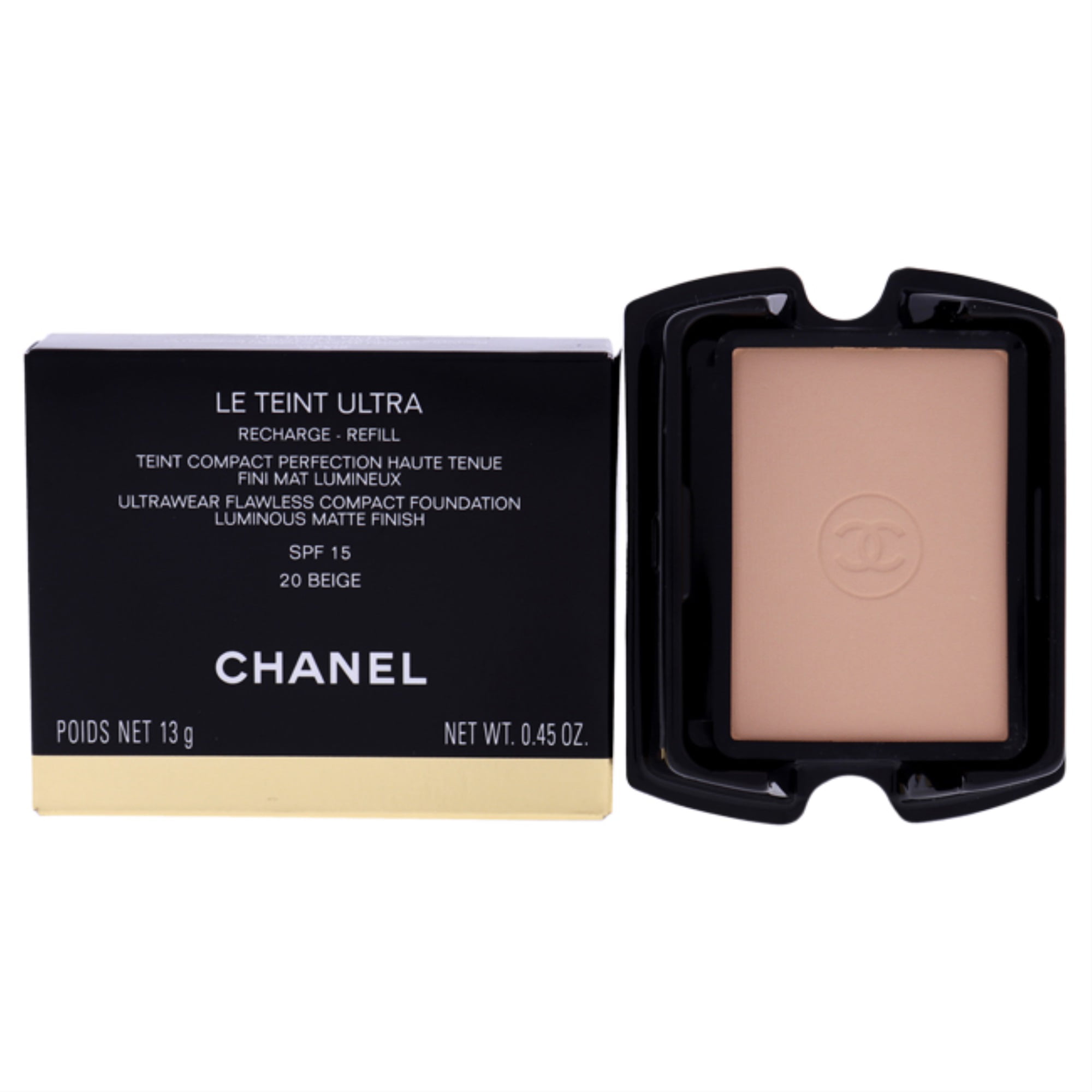 Le Teint Ultra Compact Foundation SPF 15 - 20 Beige by Chanel for Women -  0.45 oz Foundation (Refill)