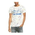 thumbnail image 1 of Le Tigre Men's Allover Paint Splatter Blast White Tee T-Shirt (Small, White), 1 of 3
