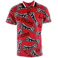 thumbnail image 1 of Le Tigre Men's Assorted Embroidered Tiger Logo Polo Shirt (X-Large, Dumont (Red)), 1 of 2