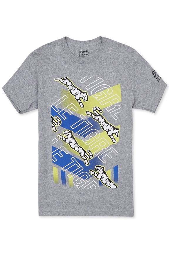 Mens T-Shirt Heather Blue Green Small Chase Graphic Tee