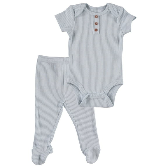Le Top Bebe Baby Boy 2 PC Footed Pant Set, Sizes Newborn-9 Months