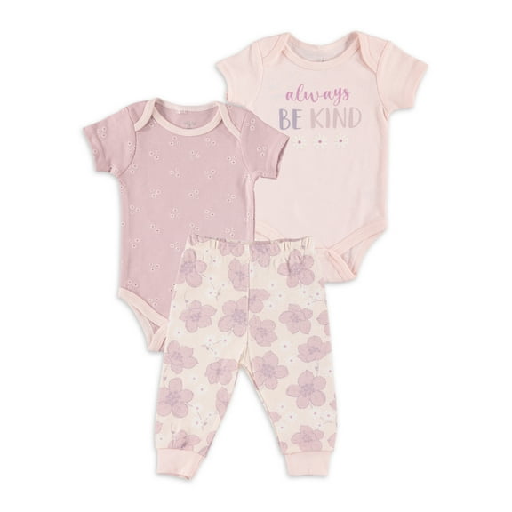 Le Top Bebe Baby Girl 3 PC Jogger Set, Sizes Newborn-9 Months