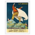 thumbnail image 1 of Le Trait-d'Union - Daily Publication with Writers from France & Italy - Vintage French Advertising Poster by Leonetto Cappiello c.1916 - Japanese Unryu Rice Paper Art Print 24 x 32 in, 1 of 4