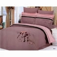 thumbnail image 1 of Le Vele Full-Queen- 6 Pieces Duvet Cover Bedding Set- Hockey - Mauve-Pink/Tan/Black, 1 of 1