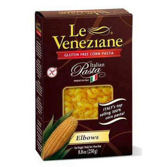 Le Veneziane Corn Pasta Elbows -- 8.8 oz Pack of 4