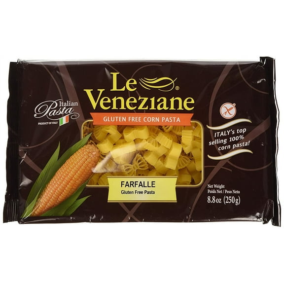Le Veneziane Gluten Free Corn Pasta Farfalle -- 8.8 oz Pack of 4