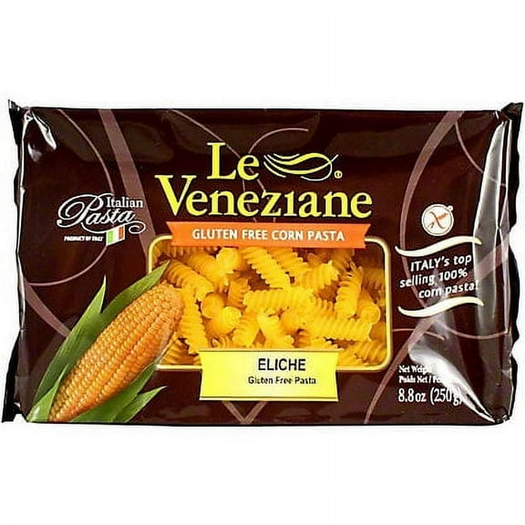 Le Veneziane Gluten Free Eliche Corn Pasta -- 8.8 oz Pack of 2