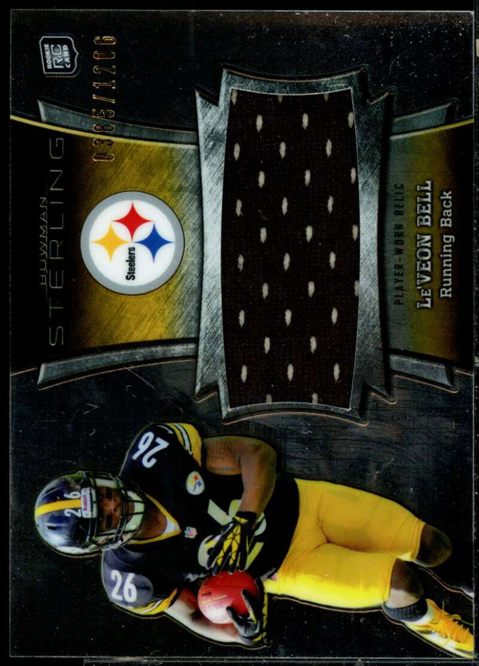 Le'Veon Bell Rookie Card 2013 Bowman Sterling Relics #BSJRRLB