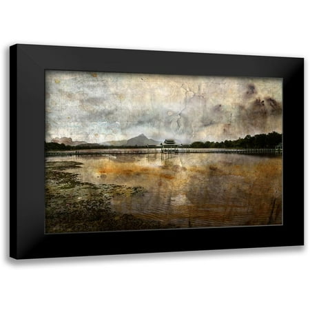 Le Visage, J-M 14x11 Black Modern Framed Museum Art Print Titled - Un pont en reve