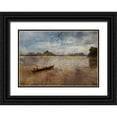 thumbnail image 1 of Le Visage, J-M 18x14 Black Ornate Wood Framed with Double Matting Museum Art Print Titled - Mousson birmane, 1 of 4