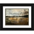 thumbnail image 1 of Le Visage, J-M 32x24 Black Ornate Wood Framed with Double Matting Museum Art Print Titled - Un pont en reve, 1 of 4