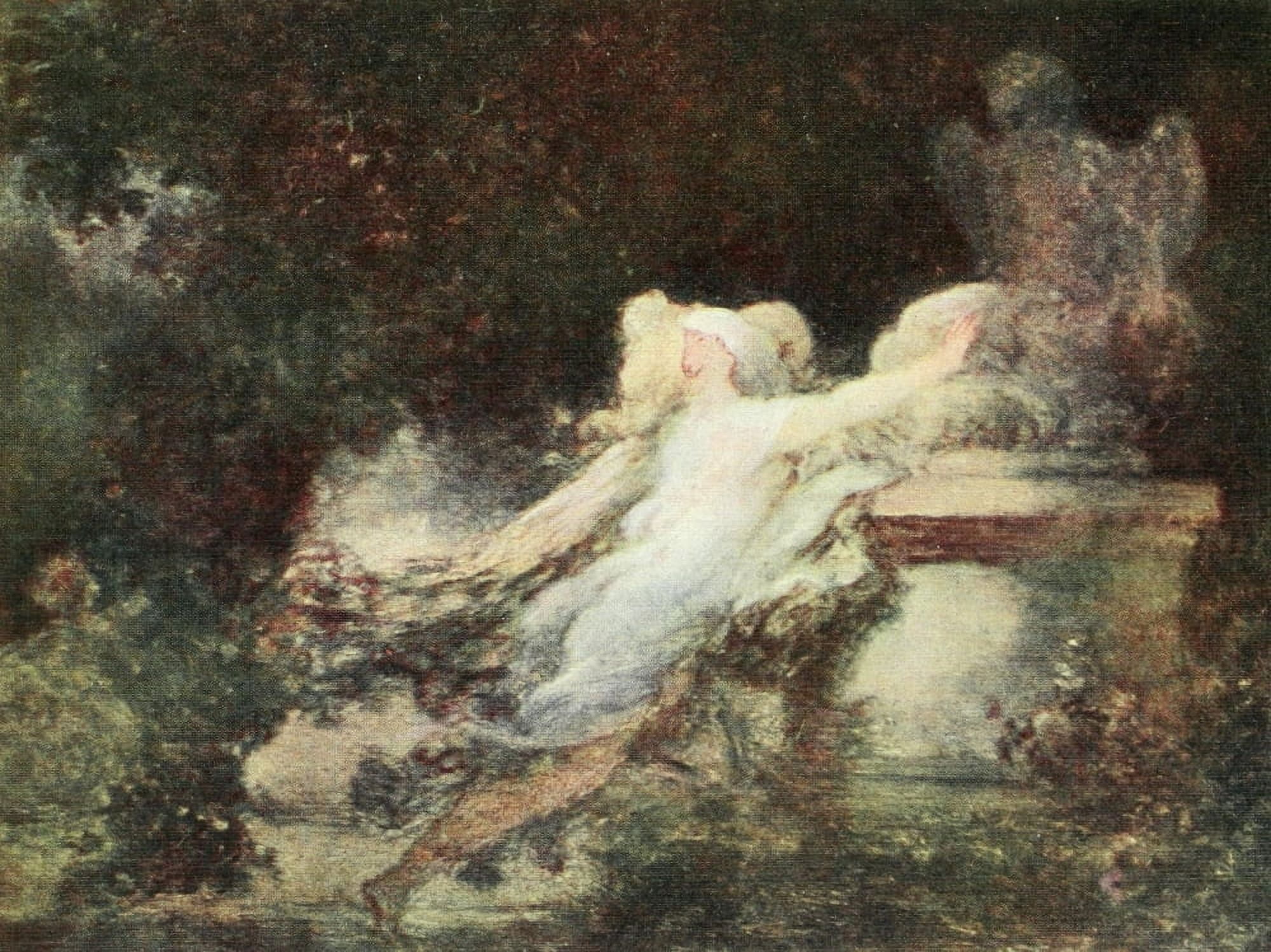 Le Voeu a LAmour Fragonard 1908 Canvas Art - Jean-Honor Fragonard (24 x 36)