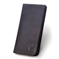 thumbnail image 1 of Le'aokuu Mens Real Leather Bifold Organizer Checkbook Wallet Cash Holder Brown, 1 of 7