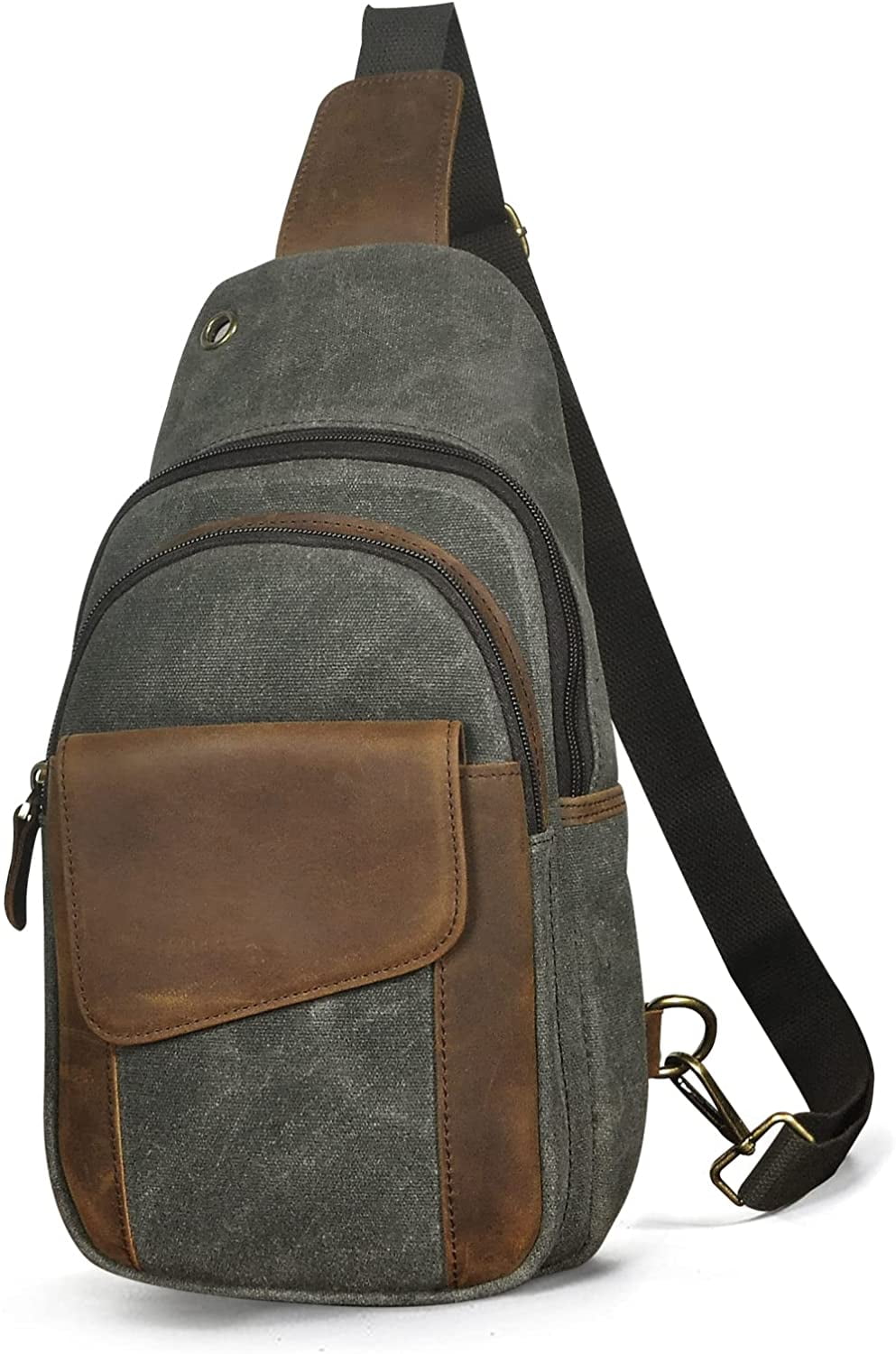 Le'aokuu Mens Womens Canvas And Genuine Leather Outdoor Casual