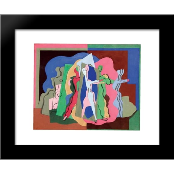 Le bal Musette 20x24 Framed Art Print by Georges Valmier