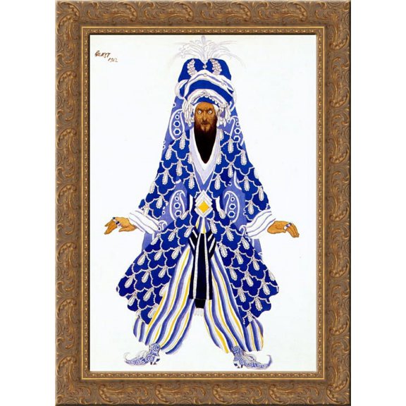 Le sultan vindicatif 24x18 Gold Ornate Wood Framed Canvas Art by Leon Bakst