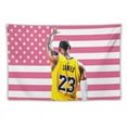 thumbnail image 1 of LeBron Art James wall tapestry poster for college dorm cave bedroom living room office party decoration gift, 1 of 8