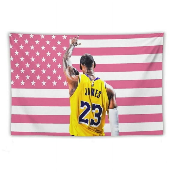 LeBron Art James wall tapestry poster for college dorm cave bedroom living room office party decoration gift