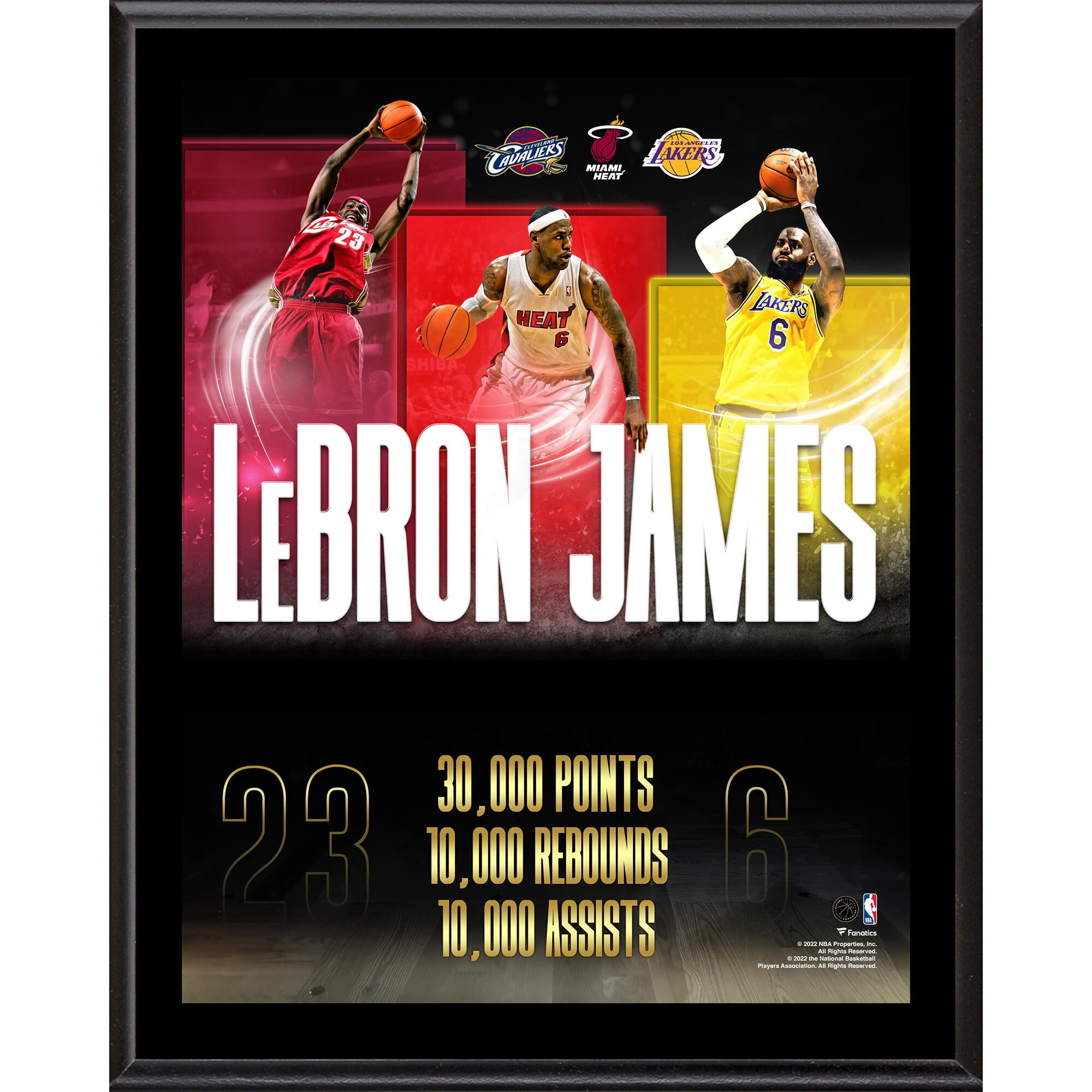 LeBron James Los Angeles Lakers Framed Autographed Gold Nike Authentic 2020  NBA Finals Champions Jersey Collage - Limited Edition of 23