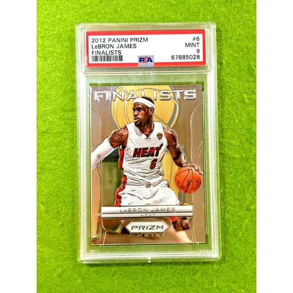 LeBron James 1st PRIZM CARD PSA 9 MINT HEAT 2012 Panini Prizm Cavs Lakers
