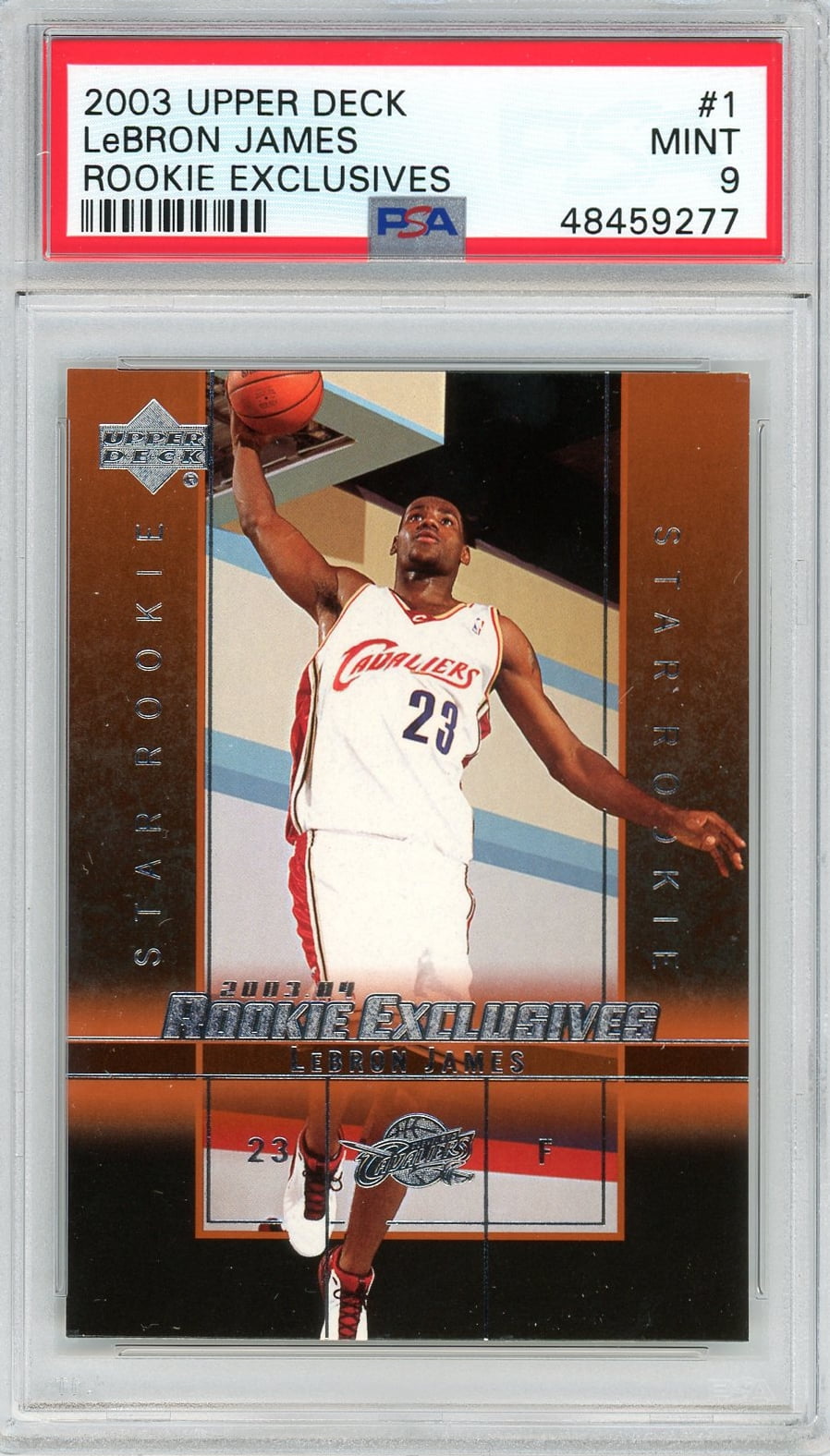 その他 2003 UD Lebron james RC PSA 9 2003-04 UD Triple Dimensions Lebron James #10 Reflections